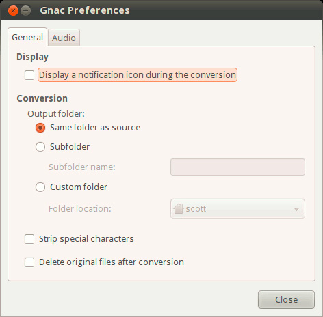 Convert audio formats in Linux with Gnac Picture 1