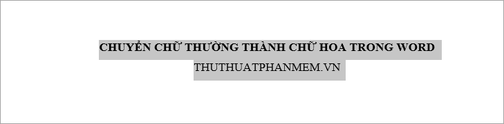 Convert lowercase to uppercase in Word, Excel Picture 4