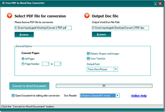 converter pages to word online