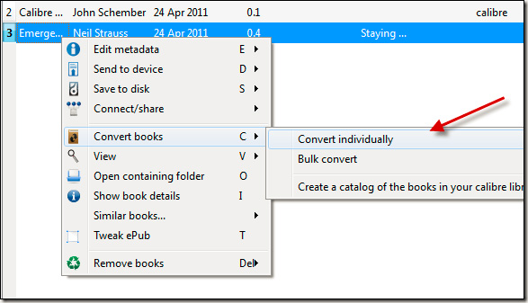 Convert PDF format to EPUB, MOBI or HTML Picture 3