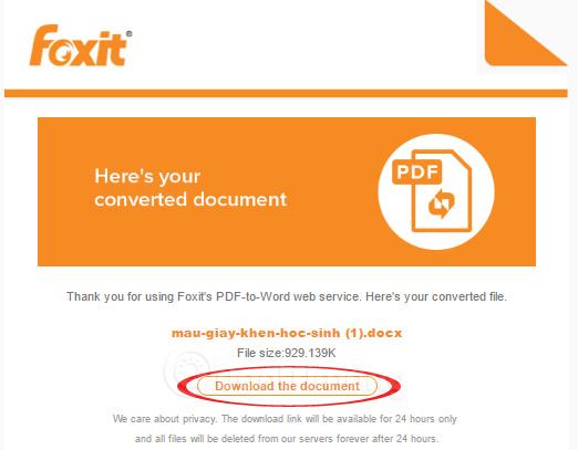 Convert PDF to Word, convert PDF files for free Picture 12