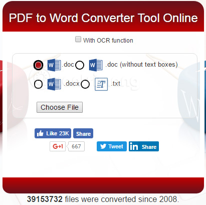 Convert PDF to Word, convert PDF files for free Picture 13