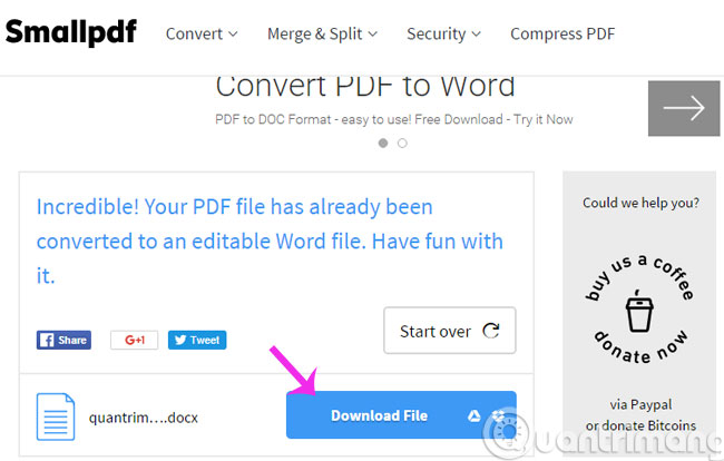 Convert PDF to Word, convert PDF files for free Picture 9