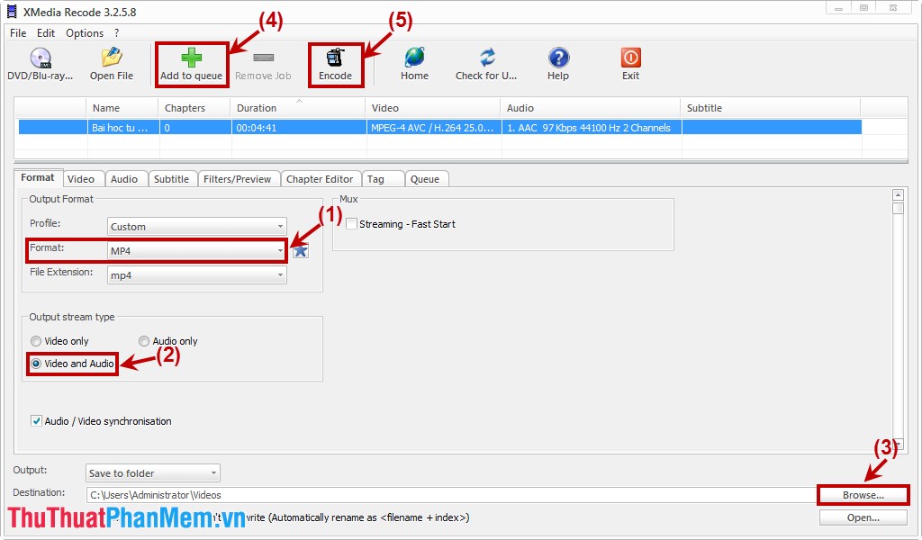 xmedia recode codecs