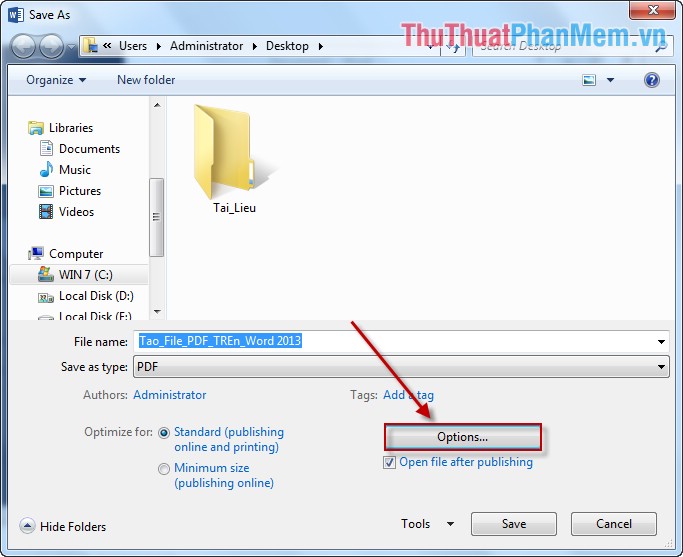 Convert Word to PDF with Office 2013 Picture 5
