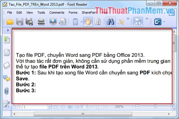 Convert Word to PDF with Office 2013 Picture 7