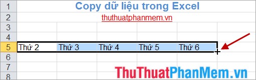 Copy, copy data in Excel Picture 6