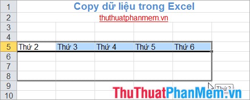 Copy, copy data in Excel Picture 7