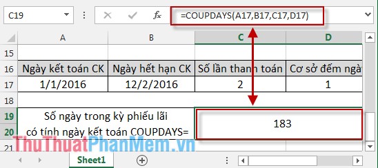 Coupdays function - Calculates the number of days in a coupon period and contains the settlement date in Excel Picture 2