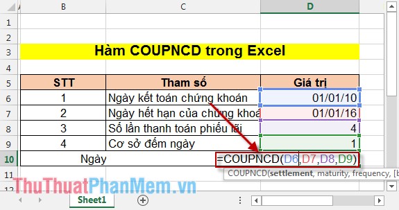 COUPNCD - The function returns the next coupon date in Excel Picture 2