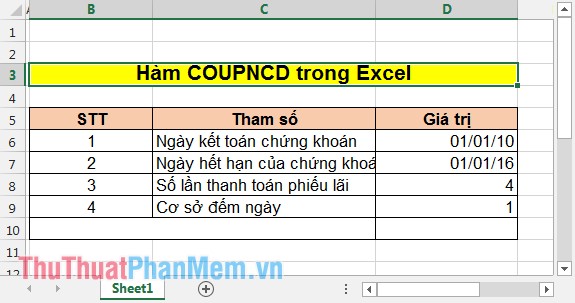 COUPPCD - The function returns the previous coupon date before the settlement date in Excel Picture 1