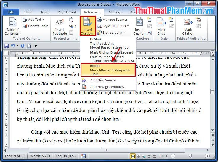 Create a bibliography of reference according to IEEE standards Picture 8