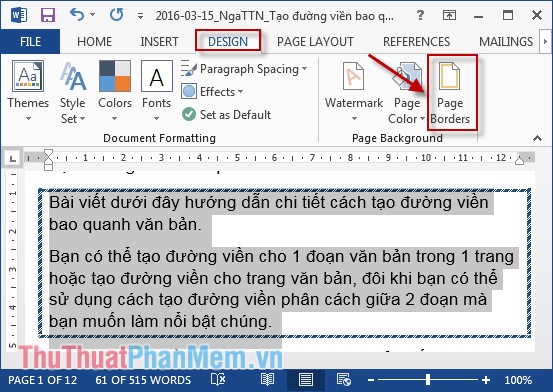 Create a border around Word documents Picture 14