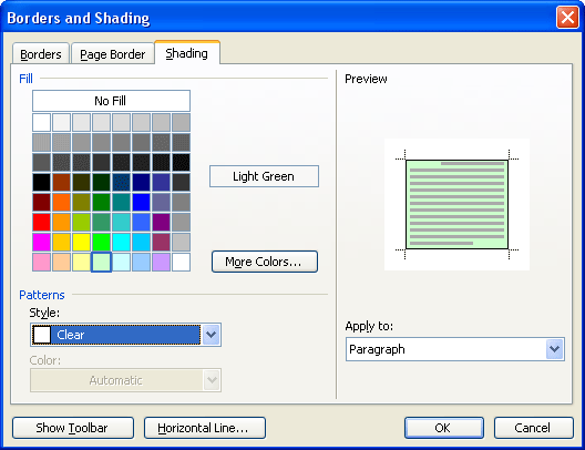 Create a border (border) around the text Picture 8