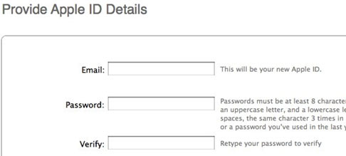 Create a free iTunes account without a credit card Picture 8