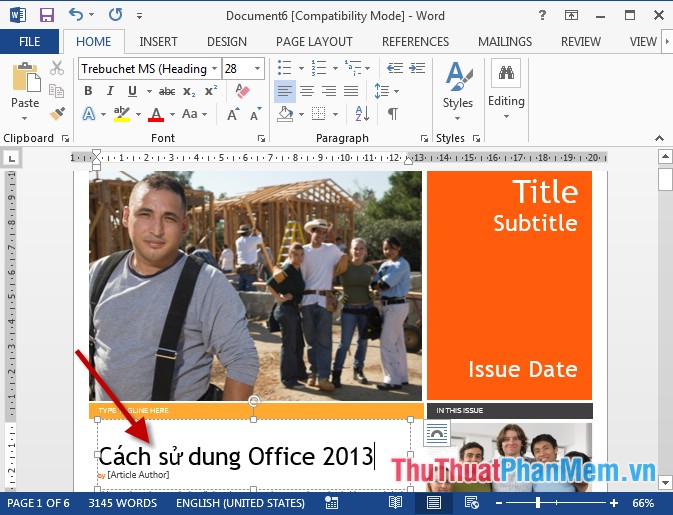 Create a new document in Word Picture 6
