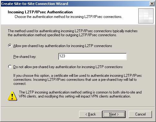 Create a Site-to-site VPN on ISA 2006 (Part 4) Picture 10