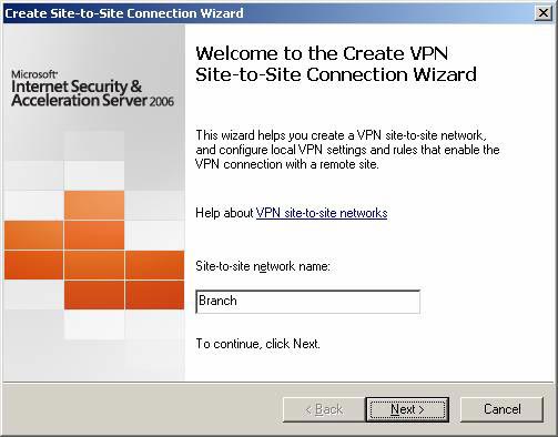 Create a Site-to-site VPN on ISA 2006 (Part 4) Picture 2