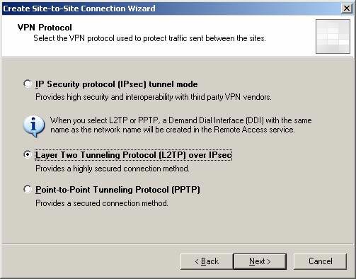 Create a Site-to-site VPN on ISA 2006 (Part 4) Picture 3