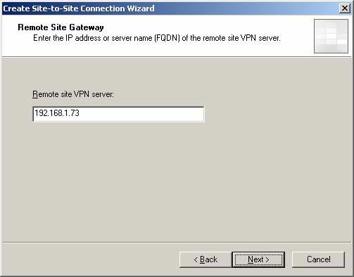 Create a Site-to-site VPN on ISA 2006 (Part 4) Picture 7