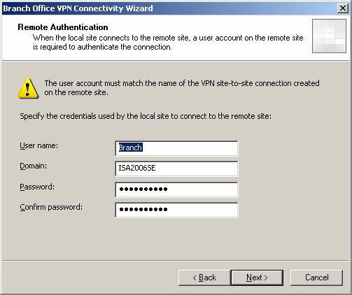 Create a Site-to-site VPN on ISA 2006 (Part 5) Picture 27