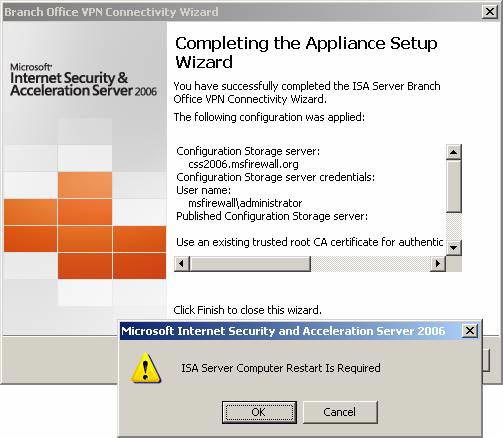Create a Site-to-site VPN on ISA 2006 (Part 5) Picture 42