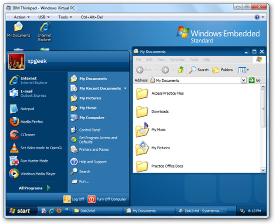 Create a virtual hard drive, turn the real machine into a virtual machine with Disk2vhd Picture 16