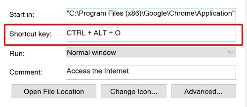 Create and customize application shortcuts on win 10 Picture 5