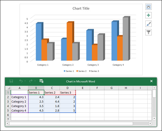 insert a chart title in word 2016 for mac