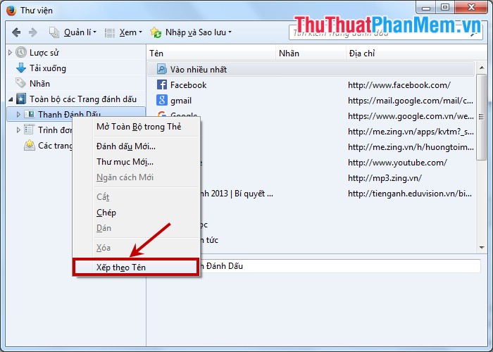 Create and manage bookmarks in Firefox Picture 9