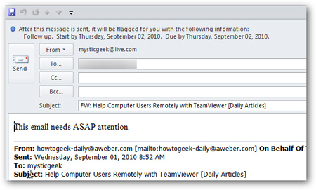 Create and manage Quick Steps in Outlook 2010 Picture 6
