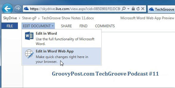 Create and share Office documents on SkyDrive Picture 11