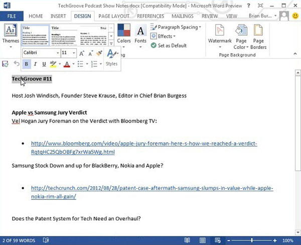 Create and share Office documents on SkyDrive Picture 12