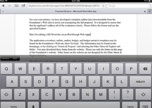 Create and share Office documents on SkyDrive Picture 13