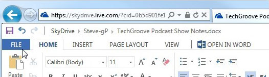 Create and share Office documents on SkyDrive Picture 4