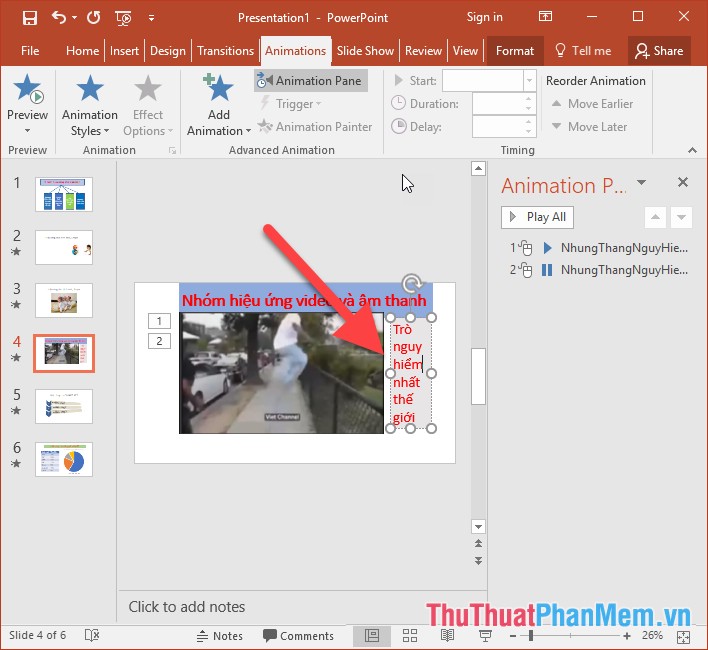 Create and use effects for audio and video in PowerPoint Picture 8