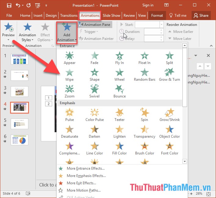 Create and use effects for audio and video in PowerPoint Picture 9