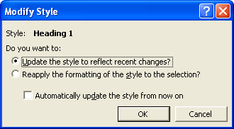 Create automatic table of contents in Word 2003 Picture 3