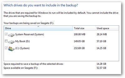 Create backup file for the entire system Picture 4