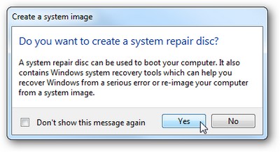 Create backup file for the entire system Picture 6