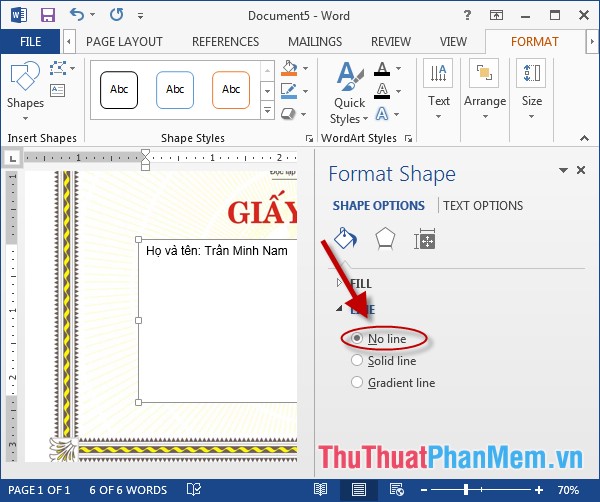 Create borders for text pages in Word Picture 14