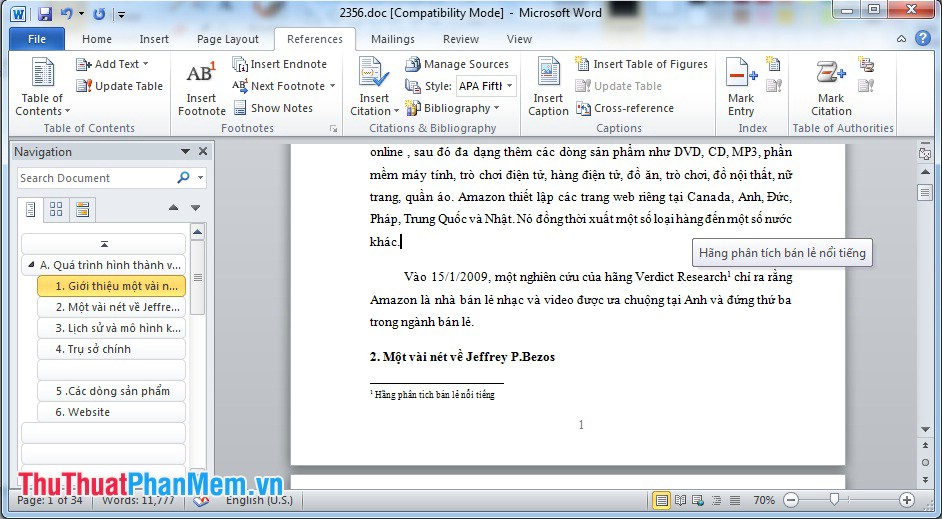 Create captions in Word documents Picture 6