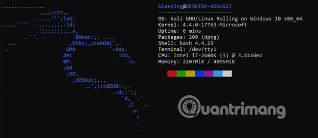 Create colorful Ascii Art system information screens with Neofetcg Picture 1