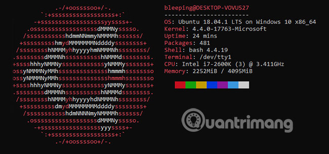Create colorful Ascii Art system information screens with Neofetcg Picture 2