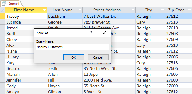 Create data queries in Access 2016 from simple to complex Picture 7