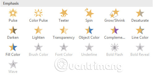 Create effects for text and objects in PowerPoint 2016 Picture 2