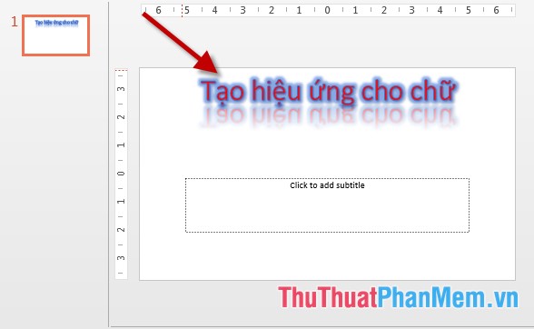 Create effects for text in PowerPoint - TipsMake.com