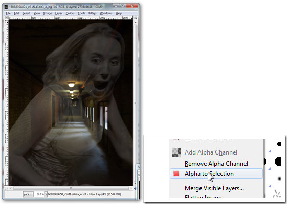 Create ghosts in Photoshop or GIMP Picture 28