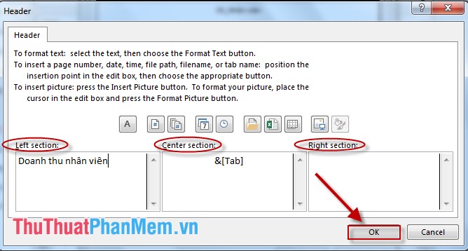 Create header and footer in Excel Picture 5