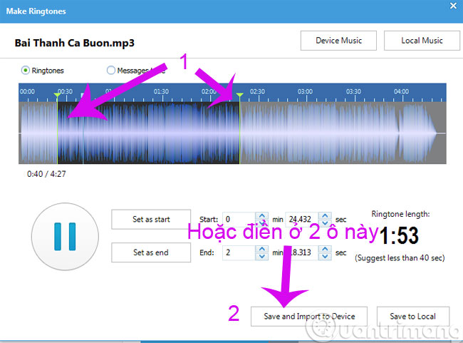 Create iPhone ringtones with iTools Picture 5